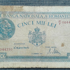 5000 lei 10 octombrie 1944 Romania / 5.000 seria 0044350