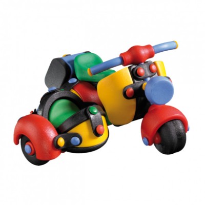 Jucarie de construit mic-o-mic 3D Motocicleta cu atas 089.017, 12.7 cm foto