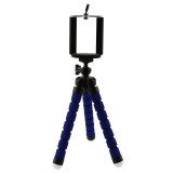 Mini trepied flexibil, reglabil 4 - 6 inch, albastru, pentru telefonul mobil, Oem