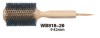 Perie Par Rotunda Lemn 42mm Coafat Profesional + Ac Inclus