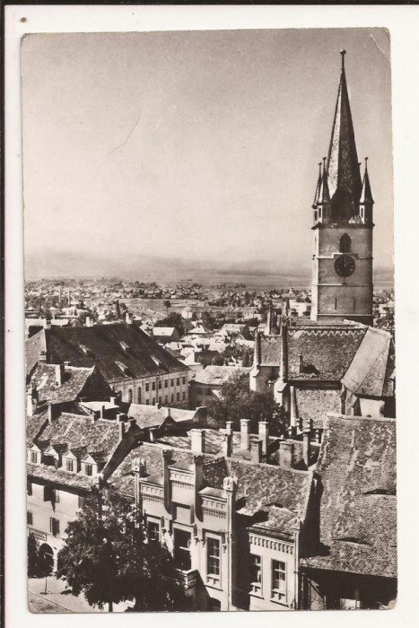 Carte Postala veche - Vedere din SIbiu, Circulata 1970