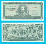 Cuba (p#103) 5 Pesos 1987 UNC &#039;Invazia din 1958&#039; serie: 790938