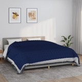 VidaXL Pătură cu greutăți, albastru, 220x260 cm, 11 kg, textil