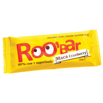 Baton Roobar cu maca si merisor raw eco 30g foto