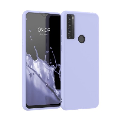 Husa Kwmobile pentru TCL 20 SE (2021), Silicon, Albastru, 55693.139 foto