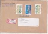 bnk fil Germania - plic circulat 1983 - francatura mixta marci de automat- marca normala
