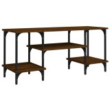 Cumpara ieftin Comoda TV, stejar maro, 102x35x45,5 cm, lemn prelucrat