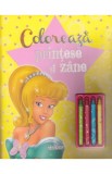 Cumpara ieftin Coloreaza printese si zane(+4 creioane)