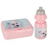 Set bidon de apa 350 ml si caserola de pranz 16 x 12.5 cm, Starpak, Cuties Doggy