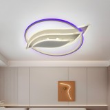Lustra LED cu telecomanda JARRIA 52W, lumina Rece/Calda/Neutra/RGB, Dimabila, Alb ModernLight Concept