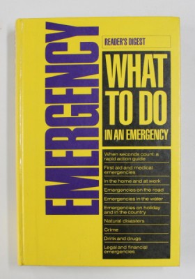 WHAT TO DO IN AN EMERGENCY - A RAPID ACTION GUIDE , 1986 foto