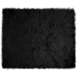 vidaXL Covor Faux din L&acirc;nă de oaie Negru 200 x 280 cm Poliester 42021573