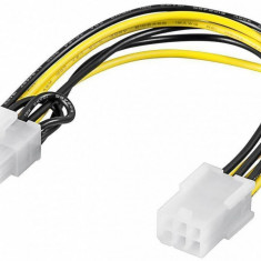 Cablu adaptor PCI 6 pini la PCI 8 pini placa video Goobay
