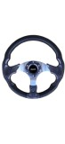 Volan Sport Universal Negru, Diametru 33cm, Design Modern, Accesorii Montaj Incluse
