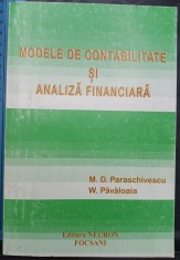Modele de contabilitate si analiza financiara - Paraschivescu si Pavaloaia 1994 foto