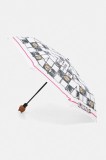 Moschino umbrelă culoarea alb, 8620