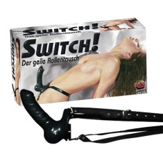 StrapOn You2Toys &raquo;Switch Latex&laquo; 19 cm - Negru