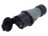 Conector alimentare AC trifazate AMPHENOL IP&amp;S 16A 500V mufă mamă IP44