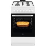 Aragaz mixt Electrolux LKK520032W, 4 arzatoare, Siguranta cuptor, Inaltime reglabila, Alb, Clasa A