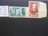 1937-Franta-Y.T.335+336-2complet set-MNH, Nestampilat