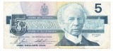 Canada 5 Dolari 1986 P-95 Seria 3764630