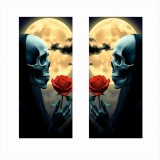 Set 2 stickere auto decorative pentru stalpi usi &acirc; autocolant autoadeziv orajet, print outdoor ecosolvent, 50x22 cm