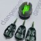 Set 3 momitoare feeder + dispozitiv compresie nada 30g, 40g, 50g,
