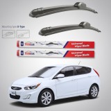 Cumpara ieftin Ștergătoare Hyundai Accent Hatchback (2010&ndash;2014) Flat | Set față &ndash; TeamCar&reg;
