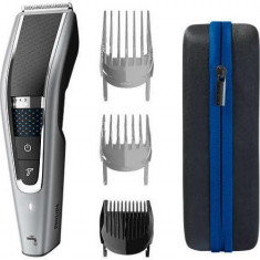 Aparat de tuns Philips Hairclipper series 5000 HC5650/15, Lungime 0.5-28 mm, Autonomie 90 min, Tehnologie Trim-n-Flow PRO (Gri)