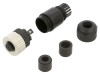 Conector M12 Mamă 5 Pini Cod B Degson IP65/IP67 Orientare Dreapta Tensiune 60V Curent 4A Montare Cablu