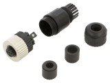Mufă M12 cu 5 pini drept IP65/IP67 pentru cablu Profibus