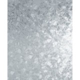Folie autocolanta pentru geam, model forme geometrice, dimensiuni 45 X 300 cm, usor de aplicat si intretinut, gri/transparent