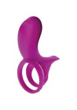 Cumpara ieftin Inel Penis Vibrator Cupluri Justforme Fuksia, Reincarcabil, Impermeabil, 6 Moduri Vibratie, Telecomanda