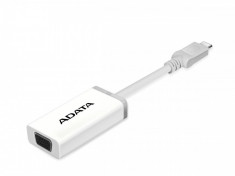 Adaptor ADATA USB-C la VGA white foto