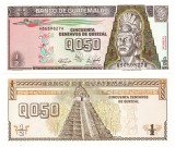Guatemala 0,5 Quetzal 1989 P-72a UNC Tecun Uman