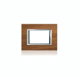 PLACA ORNAMENT 4 MODULE LEMN teak BTICINO AXOLUTE