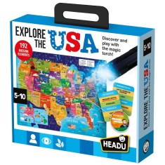 Headu - Joc STEM explorati Statele Unite ale Americii cu lanterna inclusa 5-10