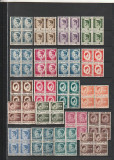 RO - MIHAI I - UZUALE HARTIE ALBA (LP 187) 1945/1947 BLOC DE 4 MNH