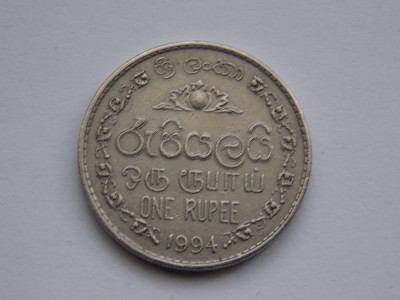 ONE RUPEE 1994 SRI LANKA foto