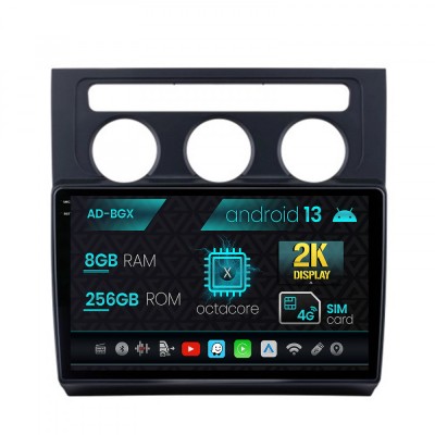Navigatie Volkswagen Touran (2003-2010), Android 13, X-Octacore 8GB RAM + 256GB ROM, 10.36 Inch - AD-BGX10008+AD-BGRKIT053 foto
