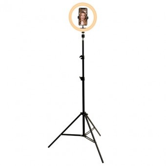 TREPIED SELFIE CU LAMPA CIRCULARA LED 5W 10&amp;#039;&amp;#039;/25CM foto