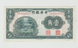 bnk bn China 1 Jiao / 10 Cents (Central Bank of China) ND (1931) xf