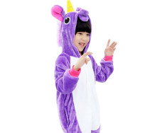 Costum tip Pijama Kigurumi Pegasus pentru Carnavale sau Petreceri, Marime M foto