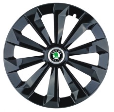 Set 4 capace roti Fame negru R14 pentru gama auto Skoda foto