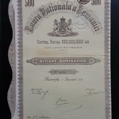 Actiune 1926 BNR , Banca națională a României , titlu , actiuni , de colectie