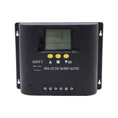 Controler solar cu afisaj LCD, MPPT,12V/24V/36V/48V 40A, 7 moduri de functionare foto