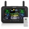 Statie meteo wireless, termometru, barometru, alarma, masurare temperatura, umiditate, negru, MalTec 111979