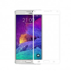 Folie protectie sticla securizata fullsize pentru Samsung Galaxy Note 4, alb foto