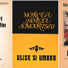 ÎNVĂȚĂTURI PENTRU DELFIN / LICITAȚIA / ULISE ȘI UMBRA – 3 romane M.H.Simionescu