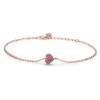 Bratara Din Argint Rose - INIMA ROSIE- - ARG396D, Argintboutique